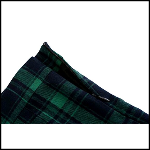 High Waist Pleated A-Line Mini Skirt with Lining Shorts - Picture 3 of 4